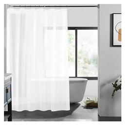 Estia 02-11710 Κουρτίνα Μπάνιου 180x200 cm Λευκή από το Esmarket