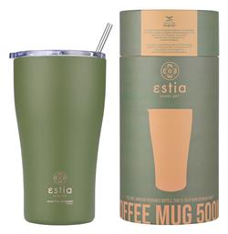 Estia Coffee Mug Save The Aegean Ποτήρι Θερμός Ανοξείδωτο BPA Free Forest Spirit Estia 500ml με Καλαμάκι Forest Spirit