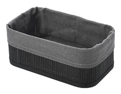 Estia Επιτραπέζια Θήκη Οργάνωσης Bamboo Essentials Μαύρη