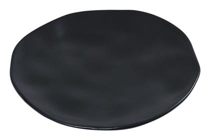 Estia Πιάτο Ρηχό Κεραμικό Μαύρο με Διάμετρο 22cm