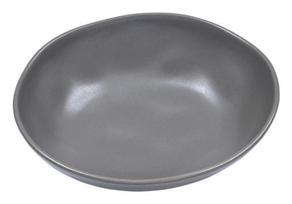 Estia Πιάτο Βαθύ Κεραμικό Γκρι με Διάμετρο 22cm