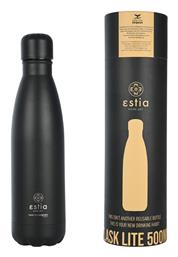 Estia Travel Flask Lite Save the Aegean 500ml Midnight Black