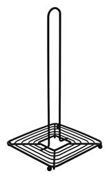 Estia Βάση για Χαρτί Κουζίνας Μεταλλική Μαύρη 15x15x30cm 01-1339