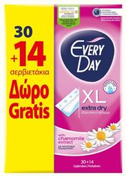 Every Day Extra Dry XL με Εκχύλισμα Χαμομηλιού Σερβιετάκια 30τμχ & 14τμχ