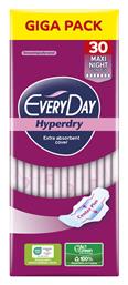 Every Day Hyperdry Maxi Night Ultra Plus Σερβιέτες με Φτερά Νυκτός 30τμχ Giga Pack