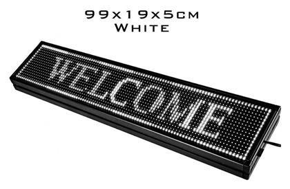 Factory Wifi Κυλιόμενη Πινακίδα LED Μονής Όψης 99x19cm