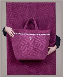 Feel & Touch Υφασμάτινη Τσάντα Θαλάσσης Αδιάβροχη Μωβ