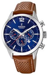 Festina Ρολόι Μπαταρίας με Δερμάτινο Λουράκι