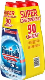 Finish All in One Max Gel Πλυντηρίου Πιάτων 3x600ml 90 Μεζούρες Κωδικός: 33074598 από το e-Fresh