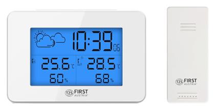 First Austria FA-2461-6-WI Ασύρματος Μετεωρολογικός Σταθμός Ψηφιακός Λευκός