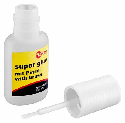 FixPoint Υγρή Κόλλα Στιγμής 77017 Super Glue With Brush Μικρού Μεγέθους 10gr