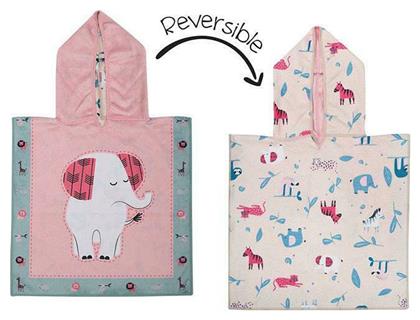 Flapjackkids UPF50+ Elephant/Zoo Πόντσο Διπλής Όψης από το Spitishop