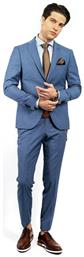 Fragosto Custom Fit Suit - Light Blue