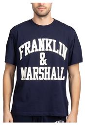 Franklin & Marshall Ανδρικό T-shirt Μπλε με Λογότυπο