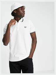 Fred Perry Ανδρικό T-shirt Κοντομάνικο Polo Λευκό