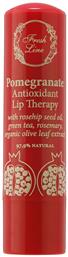 Fresh Line Pomegranate Antioxidant Lip Therapy with Rosehip Seed Oil, Green Tea, Rosemary & Organic Leaf Extract