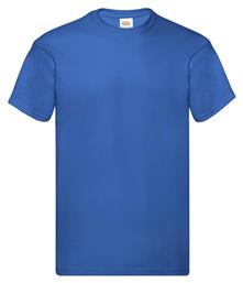 Fruit of the Loom Original T Ανδρικό Διαφημιστικό T-shirt Κοντομάνικο Royal Blue