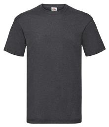 Fruit of the Loom Valueweight T Ανδρικό Διαφημιστικό T-shirt Κοντομάνικο Dark Heather Grey