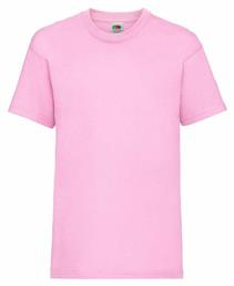 Fruit of the Loom Valueweight Τ Ανδρικό Διαφημιστικό T-shirt Κοντομάνικο Light Pink