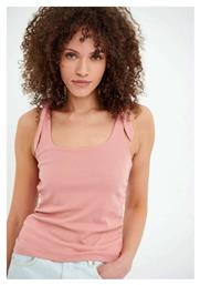 Funky Buddha Αμάνικη Γυναικεία Μπλούζα Καλοκαιρινή Dusty Pink