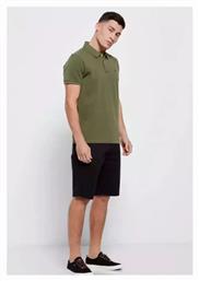 Funky Buddha Ανδρική Μπλούζα Κοντομάνικη Polo Khaki