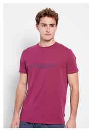 Funky Buddha Ανδρικό T-shirt Κοντομάνικο Aubergine