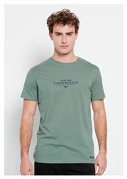 Funky Buddha Ανδρικό T-shirt Πράσινο με Λογότυπο