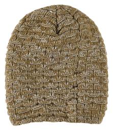 Funky Buddha Beanie Γυναικείος Σκούφος Πλεκτός σε Χακί χρώμα