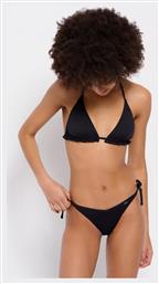 Funky Buddha Bikini Slip με Κορδονάκια Black.