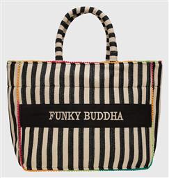 Funky Buddha Γυναικεία Τσάντα Tote Χειρός Μαύρη από το Zakcret Sports