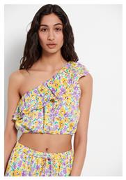 Funky Buddha Γυναικείο Αθλητικό Crop Top Πολύχρωμο