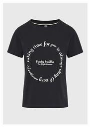 Funky Buddha Γυναικείο T-shirt Μπλε