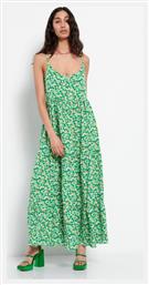 Funky Buddha Maxi Καλοκαιρινό All Day Φόρεμα με Τιράντα Apple Mint