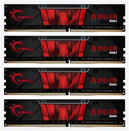 G.Skill Aegis 32GB DDR4 RAM με 4 Modules (4x8GB) και Ταχύτητα 3200 για Desktop