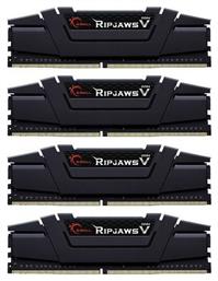 G.Skill Ripjaws V 64GB DDR4 RAM με 4 Modules (4x16GB) και Ταχύτητα 3600 για Desktop