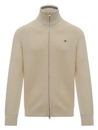 Gant Cotton Ανδρική Ζακέτα Πλεκτή με Φερμουάρ