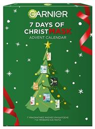 Garnier Advent Calendar 7 Days of Christmask Advent Calendar Σετ Περιποίησης για Ενυδάτωση με Μάσκα Ματιών & Μάσκα Προσώπου από το Attica