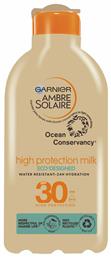 Garnier Ambre Solaire Ocean Protect High Protection Milk Αδιάβροχη Αντηλιακή Κρέμα για το Σώμα SPF30 200ml