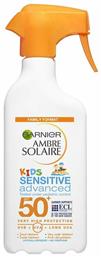 Garnier Ambre Solaire Sensitive Advanced Αδιάβροχο Παιδικό Αντηλιακό Spray SPF50 300ml