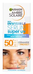 Garnier Ambre Solaire Super UV Invisible Serum Αντηλιακή Λοσιόν Προσώπου SPF50 30ml από το Pharm24