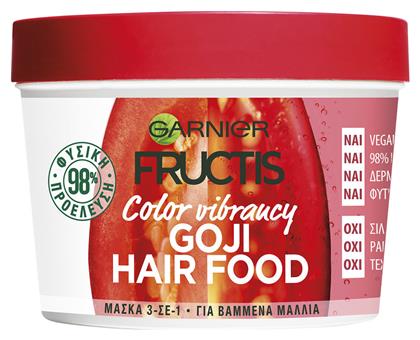 Garnier Fructis Hair Food Goji Μάσκα Μαλλιών για Προστασία Χρώματος 390ml από το Pharm24