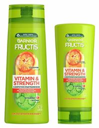 Garnier Fructis Vitamin & Strength Σετ Περιποίησης Μαλλιών με Σαμπουάν 2τμχ από το Pharm24