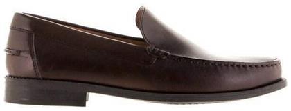 Geox New Damon DK Δερμάτινα Ανδρικά Loafers σε Καφέ Χρώμα