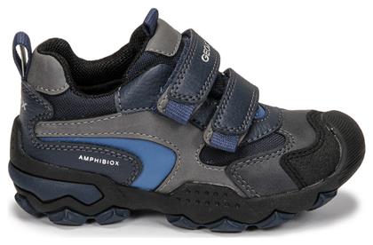 Geox Παιδικά Sneakers Buller Ανατομικά με Σκρατς για Αγόρι Navy Μπλε