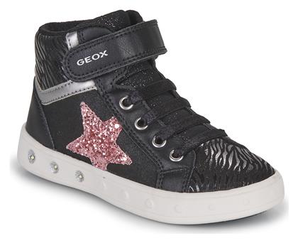 Geox Παιδικά Sneakers High Μαύρα