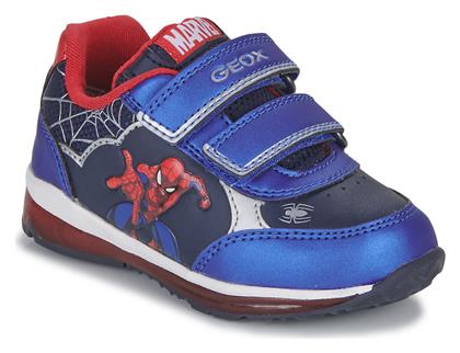 Geox Παιδικά Sneakers με Σκρατς Μπλε