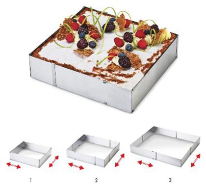 Ghidini Ρυθμιζόμενο Τσέρκι Ορθογώνιο Ανοξείδωτο