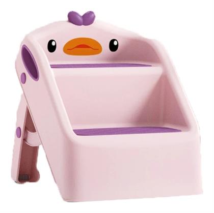Giggles & Co Duckiestep Παιδικό Αναδιπλούμενο Σκαμπό Σκαλοπατάκι Παπάκι 2 Επιπέδων Μπάνιο & Νιπτήρα Rosy Duck