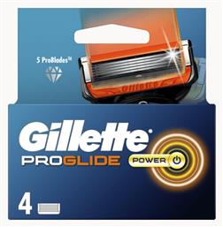 Gillette ProGlide Power Ανταλλακτικές Κεφαλές με 5 Λεπίδες & Λιπαντική Ταινία 4τμχ από το Pharm24