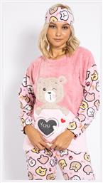 Γυναικεία Πιτζάμα Tres Chic ''Love You'' Fleece-Φροτέ Ροζ